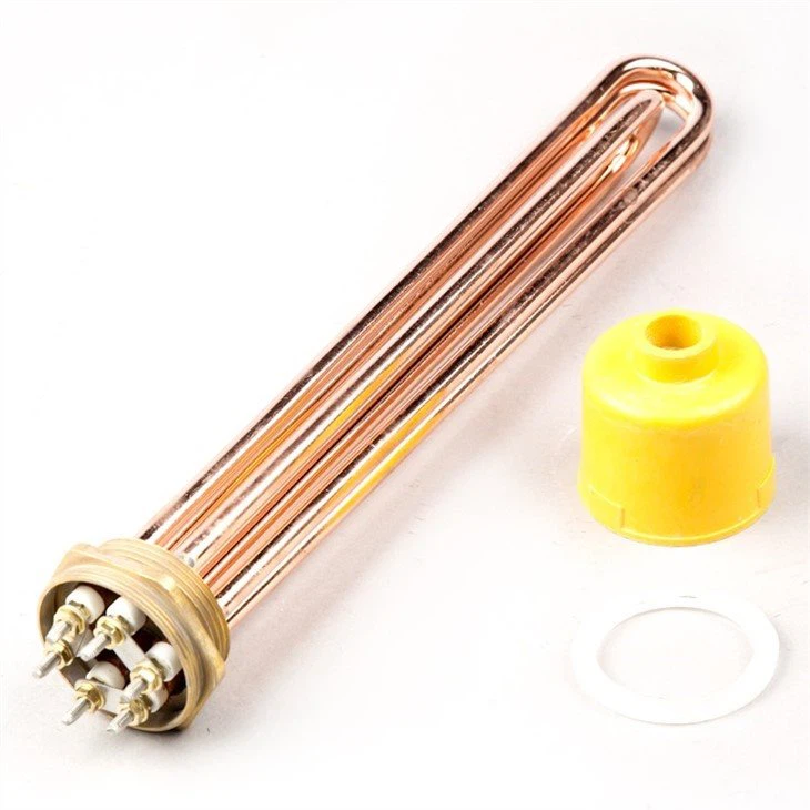 Brass immersion heating element